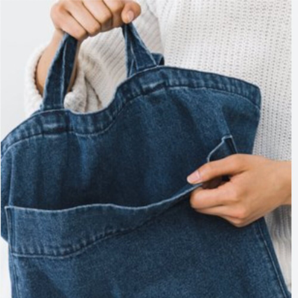 Baggu Giant Pocket Denim Tote - Picture 4 of 9